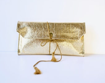 1950s Gold Lamé Rolled Accessories Travel Bag - Vintage 50s Metallic Gold Lingerie Stocking Bag