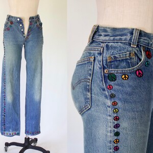 Painted Levis - Etsy