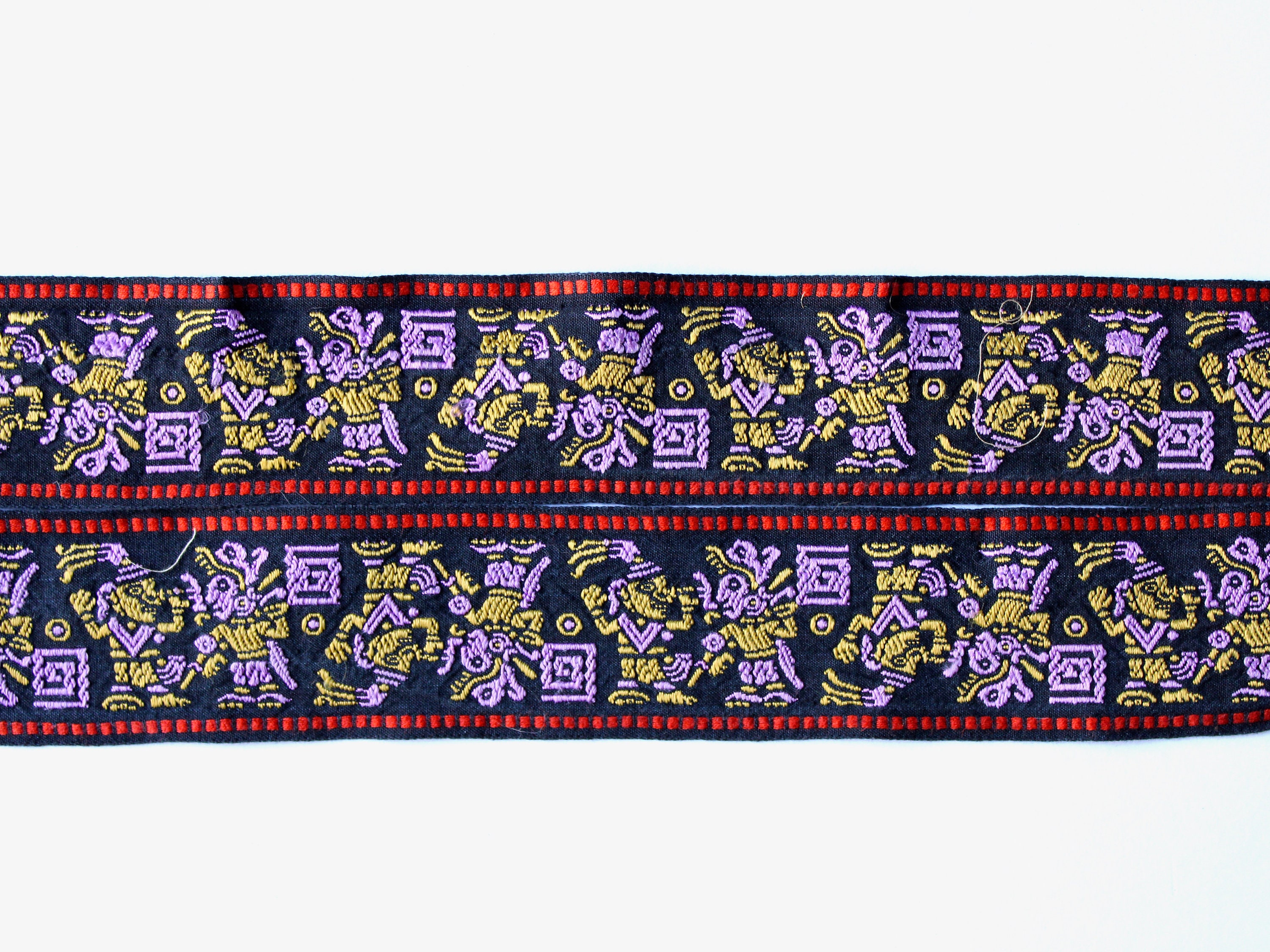 2.22 Yards Vintage Cotton Border Trim for Sewing and Decorating