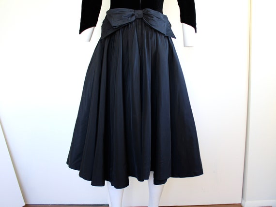 1950s Lilli Diamond Taffeta and Velvet Drop Waist… - image 7