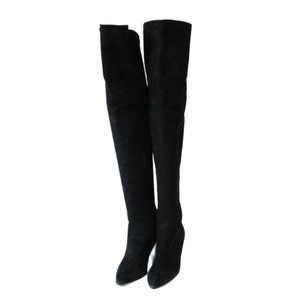Vintage Maud Frizon Suede Thigh High Boots - IT Size 38