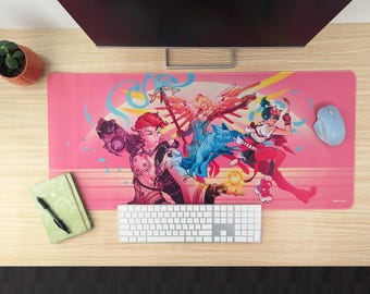 Large Mousepad for Office Desk Decor for Gamer Artwork for Cubicle Desk Pad for PC Gamer Boyfriend Gift Nerdy Decor for Gaming Mousepad