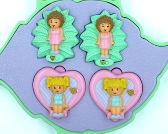 Mini Univers POLLY POCKET – Nancy’s Wedding Day – Bluebird 1989 – 3 Personnages