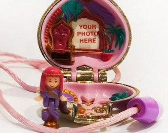 Polly Pocket Polly earring case variation vert 1991 - Jeux & Jouets