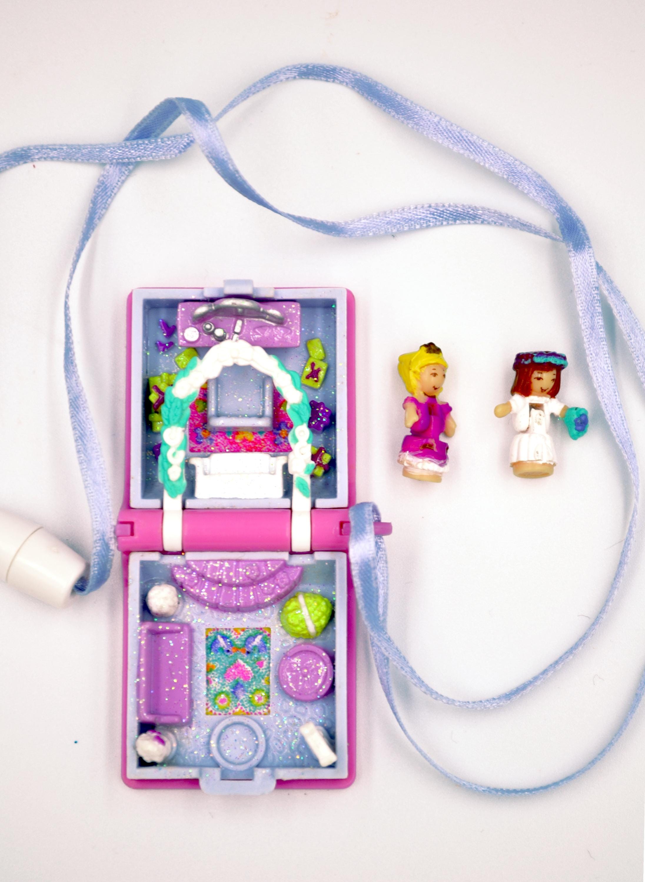 Polly pocket vintage Sparkle snowland livre mauve 1995 Bluebird livre enchanté