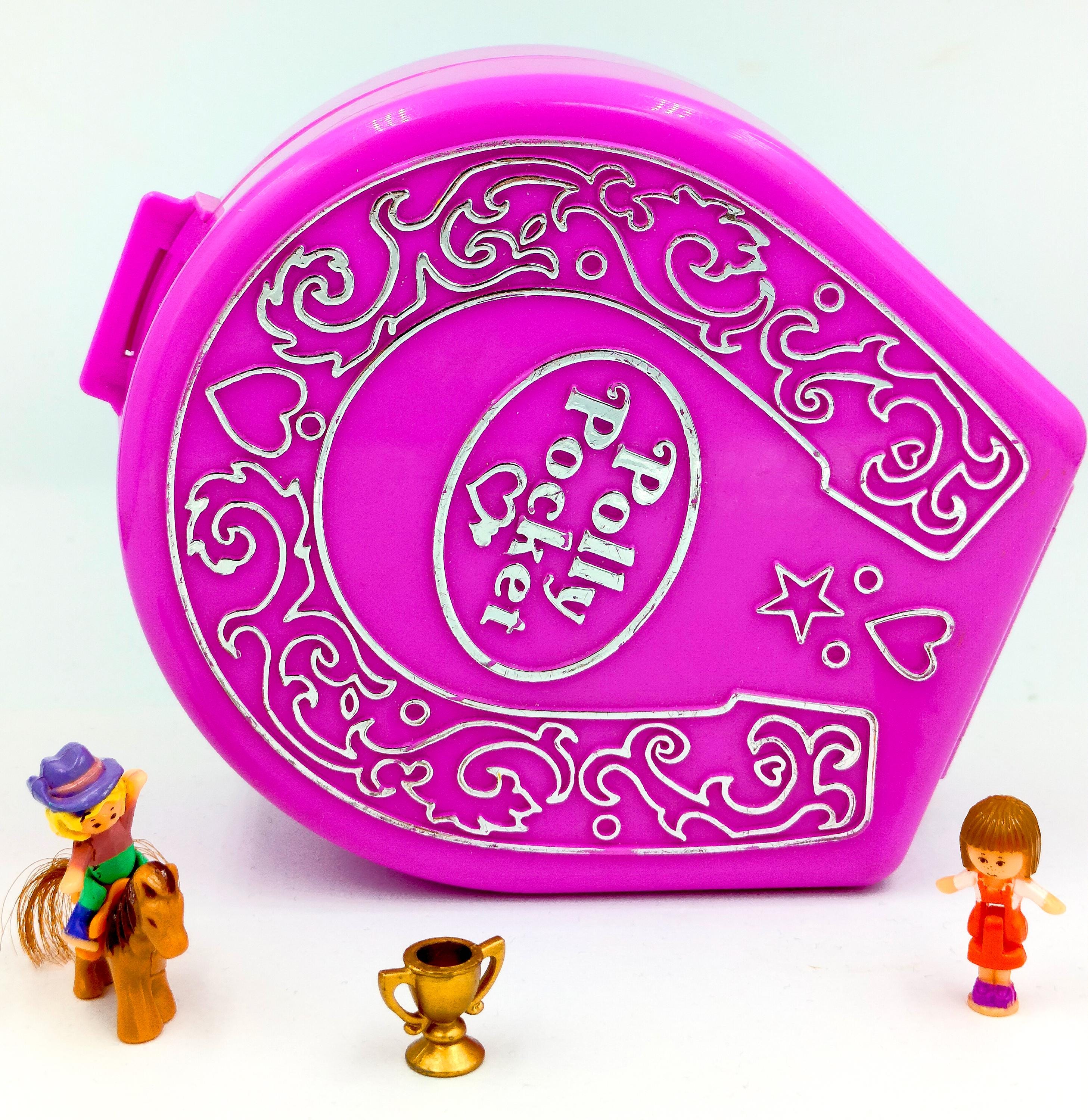 Polly Pocket 1994 - Pony Ridin' #11967 - Pet Parade Collection - Blue Bird - Neuf
