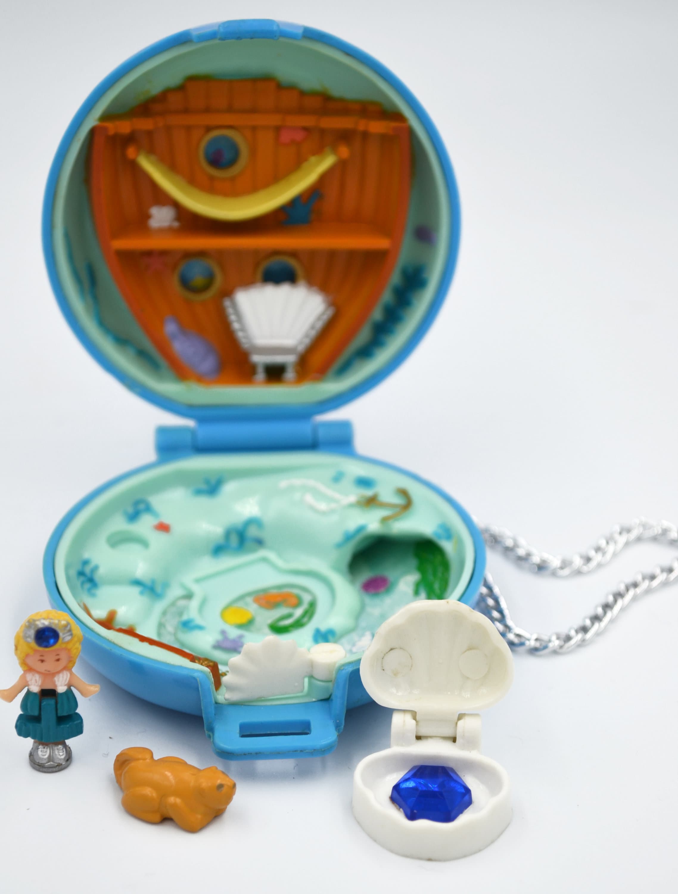Polly Pocket vintage château de princesse cœur rose – Bluebird 1992 – complet - Collection