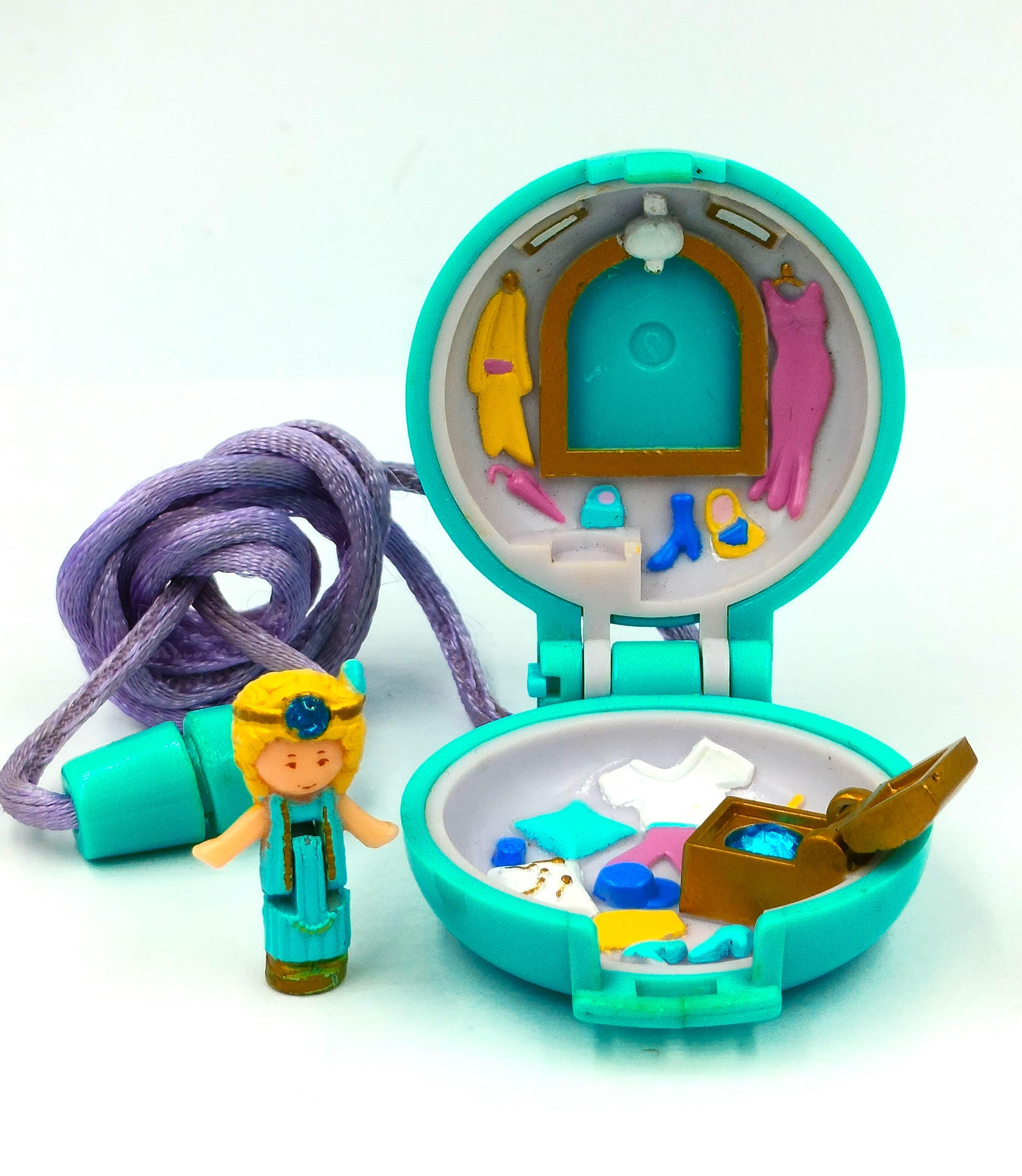 POLLY POCKET Maison de rêve Lucy Locket Avec Accessoires 1992 Blu