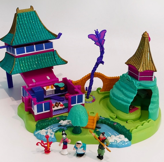 Disney Polly Pocket Mulan's Palace Polly Pocket Disney Vintage Polly Pocket  Mulan Brave Journey 1997-mini Disney Collection 4 Mini Action 