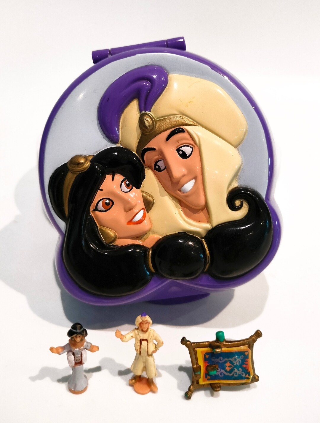 Complete- Disney Polly Pocket Aladdin Jasmine Carpet Playcase