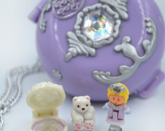 Very Rare- Complete - Vintage Polly Pocket, Jeweled Violet
