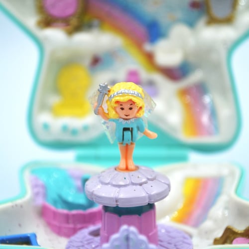 Complete- Disney Polly Pocket Aladdin Jasmine Carpet Playcase