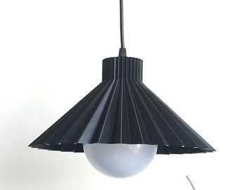 Black Lampshade as a Modern Hanging Lamp for Bedroom Lighting - Swan