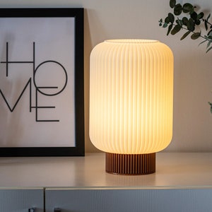 Modern Table Lamp as a Desk Lamp for Modern Home Office Decor, Minimalist Mushroom Lamp - Helios Tall