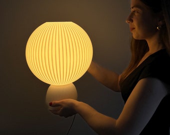 Modern Moon Table Lamp for Minimalist Home Decor as a Housewarming Gift - LUNA Medium