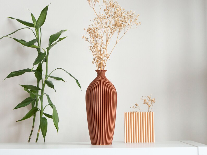 Wood Bud Vase for Minimalist Home Decoration Nardus Wood Copper