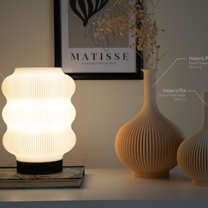 Lampe de table moderne, lampe de chevet pour décoration intérieure esthétique, lampe de bureau étudiant Ostraco image 7