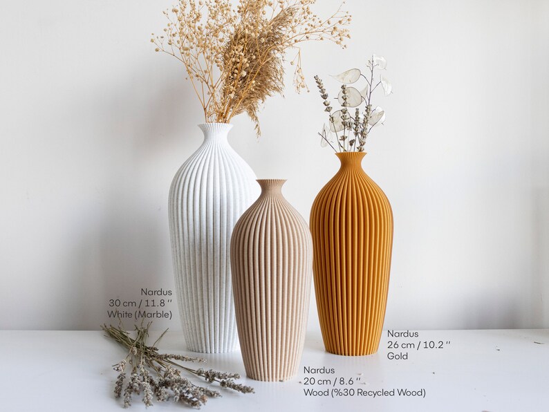Wood Bud Vase for Minimalist Home Decoration Nardus Wood image 3