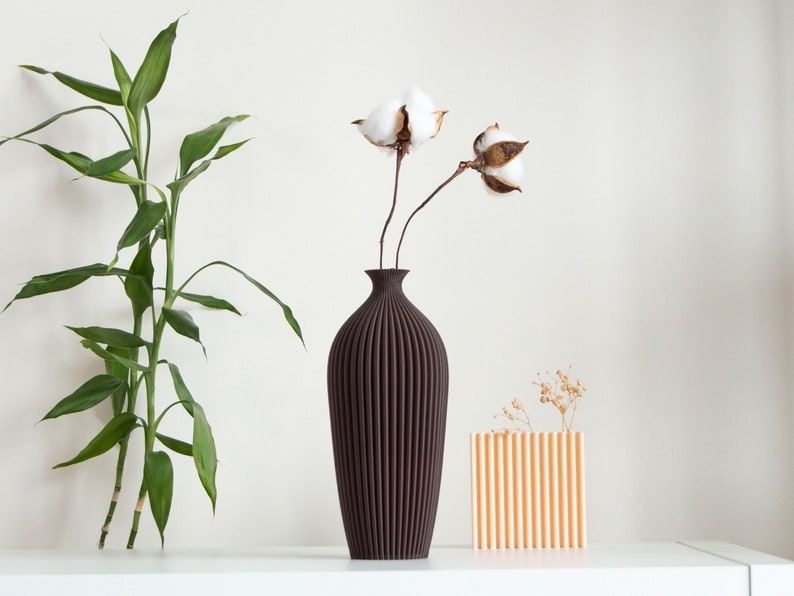 Wood Bud Vase for Minimalist Home Decoration Nardus Wood Brown