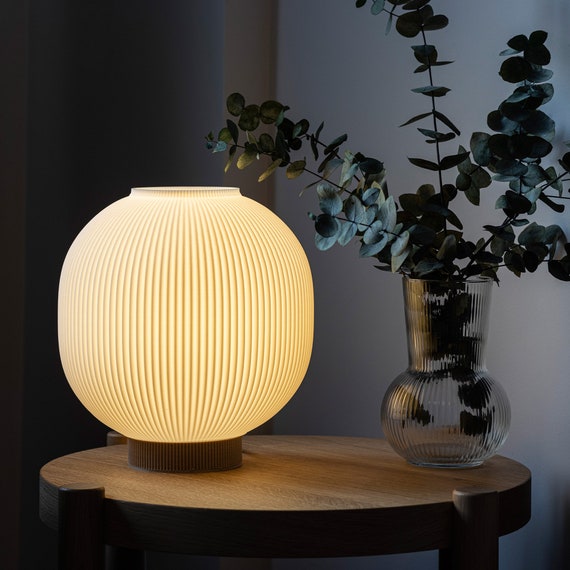 Modern Table Lamp, Bedside Lamp for Aesthetic Home Decor