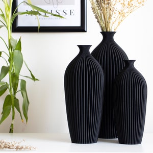 Wood Bud Vase for Minimalist Home Decoration Nardus Wood Black