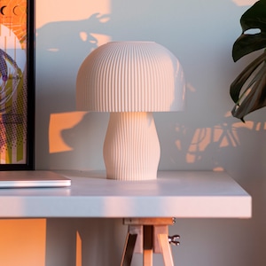 Moderne Pilz-Tischlampe, Schlafzimmerbeleuchtung für ästhetische Wohnkultur Bild 4