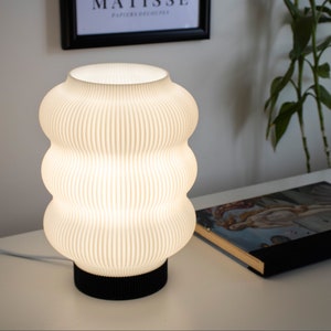 Lampe de table moderne, lampe de chevet pour décoration intérieure esthétique, lampe de bureau étudiant Ostraco image 4
