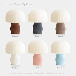 Modern Mushroom Table Lamp, Bedroom Lighting for Aesthetic Home Decor image 8