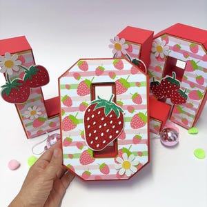 Strawberry 3D Letter, Strawberry Party Decoration, Strawberry Birthday ...