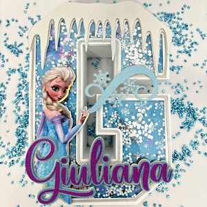 Frozen Birthday Decoration: 3D Letter Centerpiece