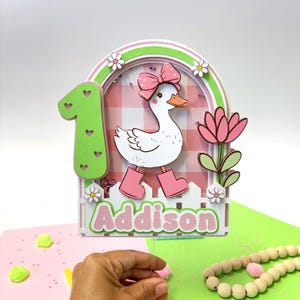 One Silly Goose Cake Topper, Goose Custom Cake Topper, Silly Goose 1st Birthday, One Silly Goose First Birthday, Goose 1st Birthday.