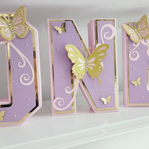 Butterfly 3D Letters, Butterfly First Birthday, Butterfly Party Decor, Butterfly Birthday Decoration, Butterfly Centerpiece.