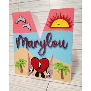Bad Bunny 3D Letter: Custom Party Decoration