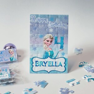 Frozen Party Favors, Frozen Puzzle, Frozen Favors Bags, Frozen Favors Bags, Frozen Party theme, Frozen Kids Activities, Elsa Party Favors.