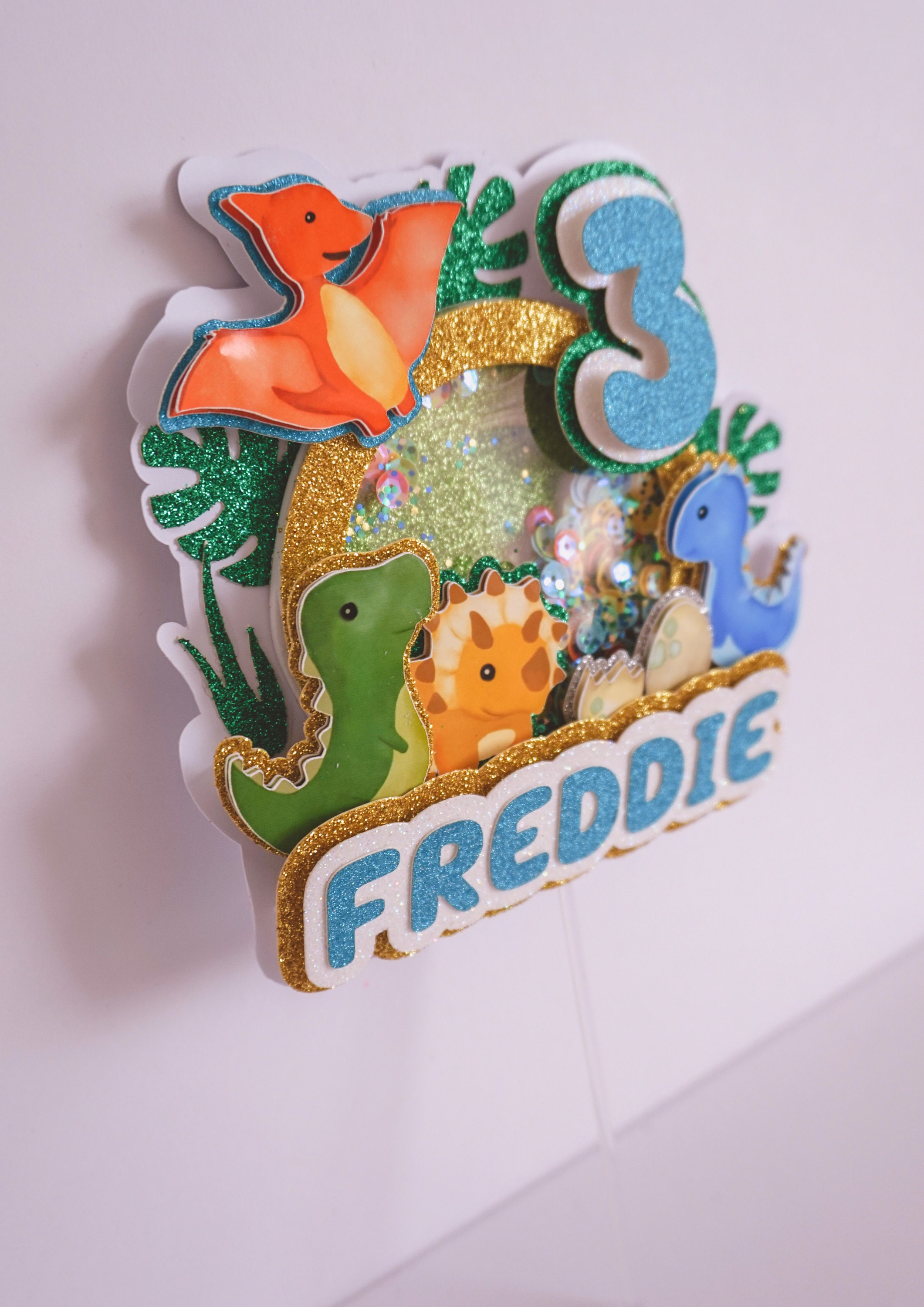 Dinosaur Cake Topper Dinosaur Shaker Cake Topper Dinosaur Cake Etsy