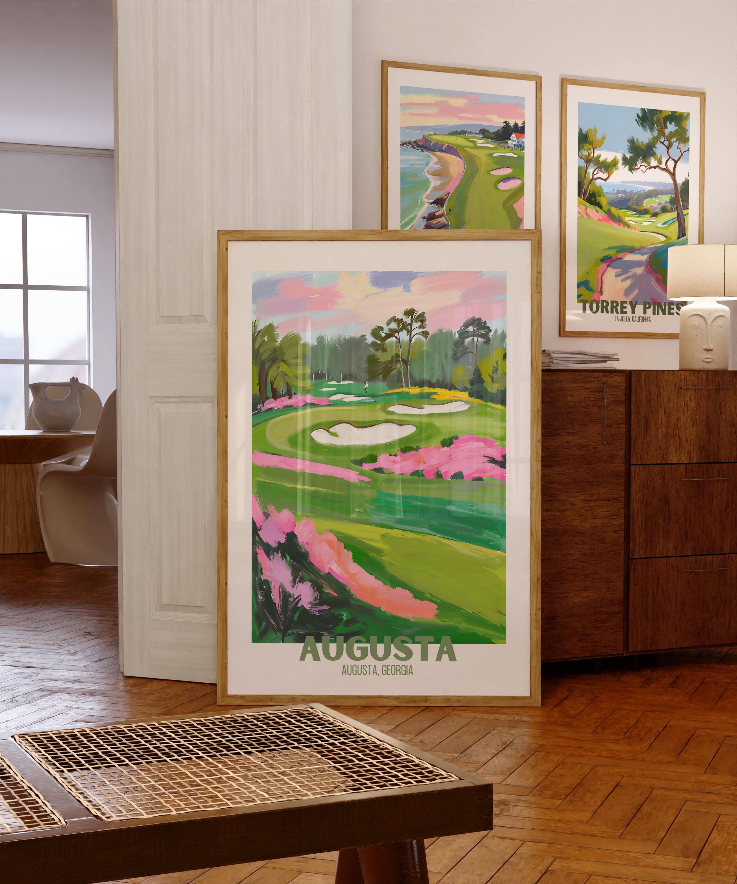 AOKI GOLF CLUB フレームアート 額縁 ゴルフ 絵画 ゴルフ 絵画 オーガスタ オーガスタアート - 日本