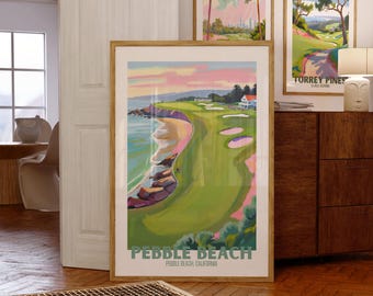 ブルーム　ペブルビーチ　絵画 GO/LOOK!（ゴルック） | □リンダ・ハート 版画 □「18th Hole