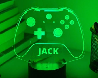 Personalised GAMER CONSOLE 3D Night Light | Gift for Kids | Personalised Gift | Desk Lamp | Gift for Gamer