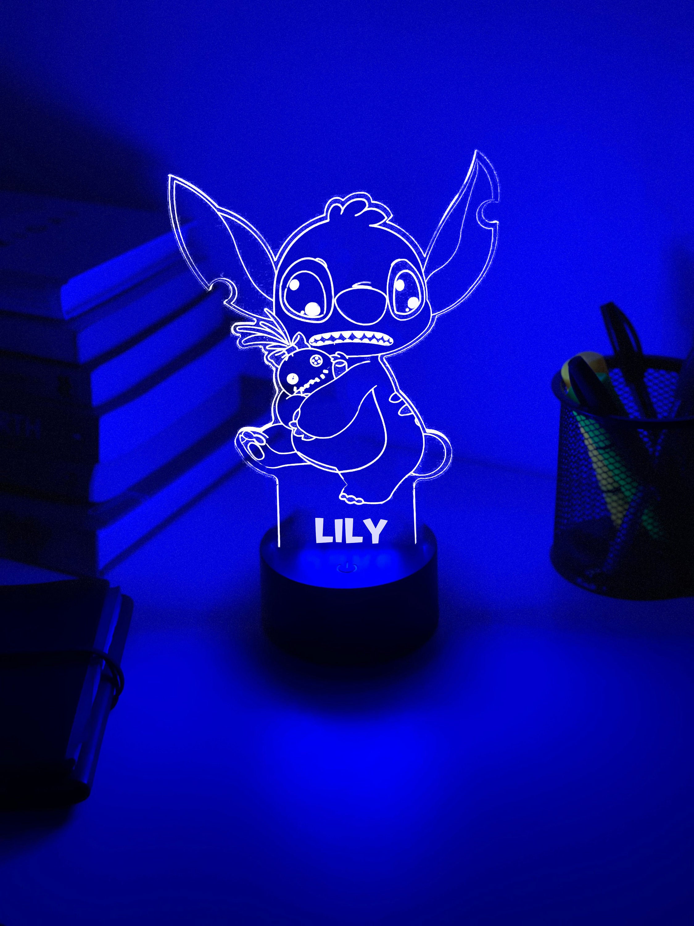 Stitch 3d Night Light Cartoon Action Figure Led Desk Lamp 7 Colors Change  Rbg Illusion Decorative Lamp Room Decor Kids Baby Gift - Night Lights -  AliExpress