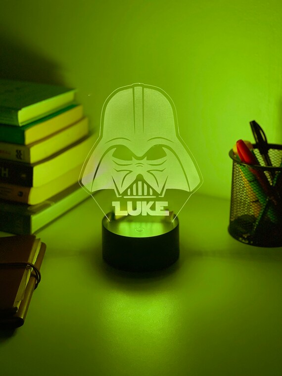 Personalised DARTH VADER 3D Night Light Gift for Star Wars Fans