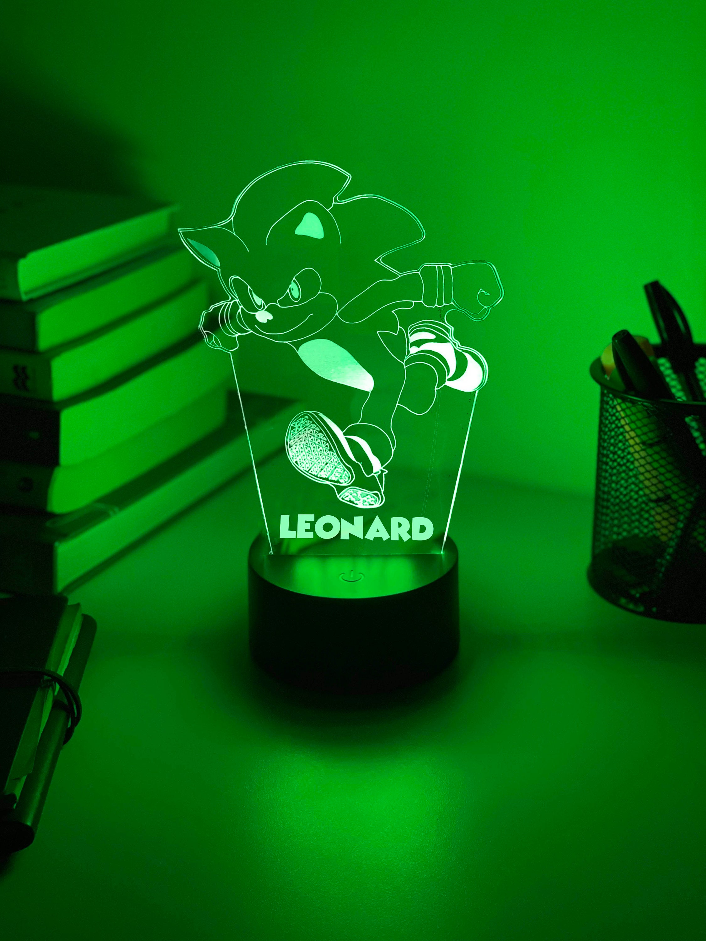 Cartoon Sonic Series Creative 3D Light LED Night Light lampada da scrivania  per visione da comodino regalo squisito - AliExpress