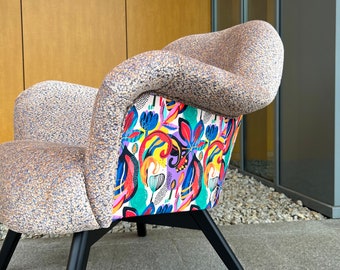 Bucket-type armchair Moder Design Abstract Melange