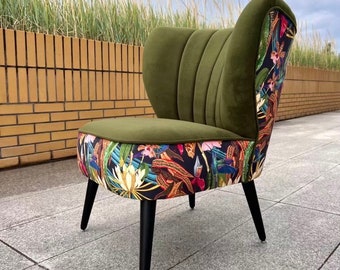 Armchair Iguana modern Design Olive Cocktail Chair