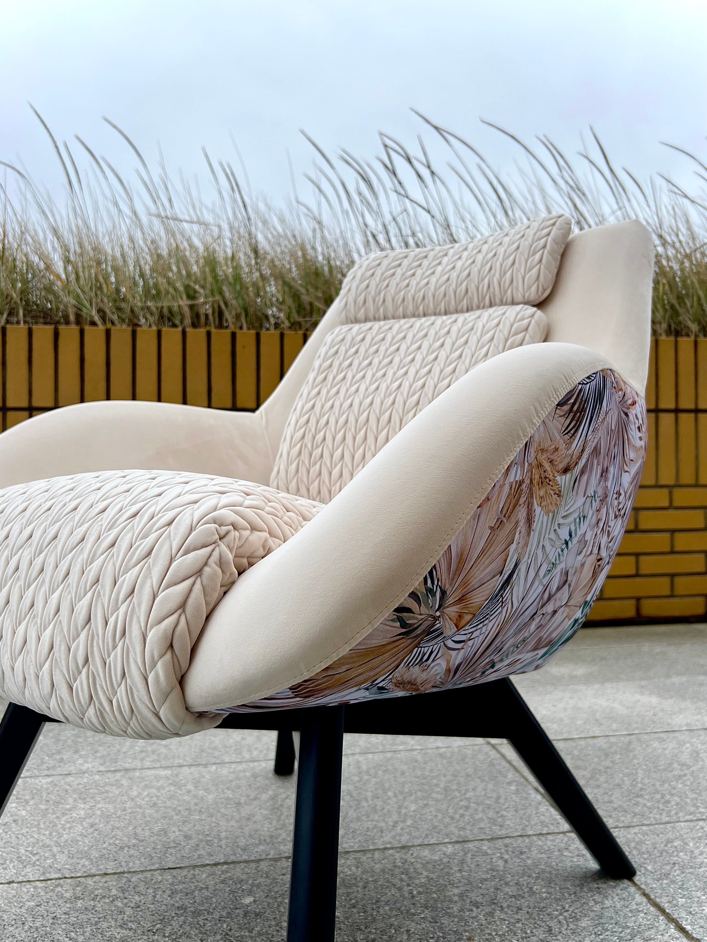 Armchair White Boho modern Magic Deluxe