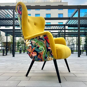 Sessel Iguana modern Gelb farbenfroh