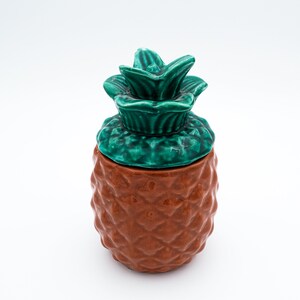 Handmade Ceramic Jewelry Holder, Pineapple Jar, Ceramic Pottery Pickle Jar, Container, Jewelry Organizer, Pineapple Vase, Jewelry Box Gift image 3