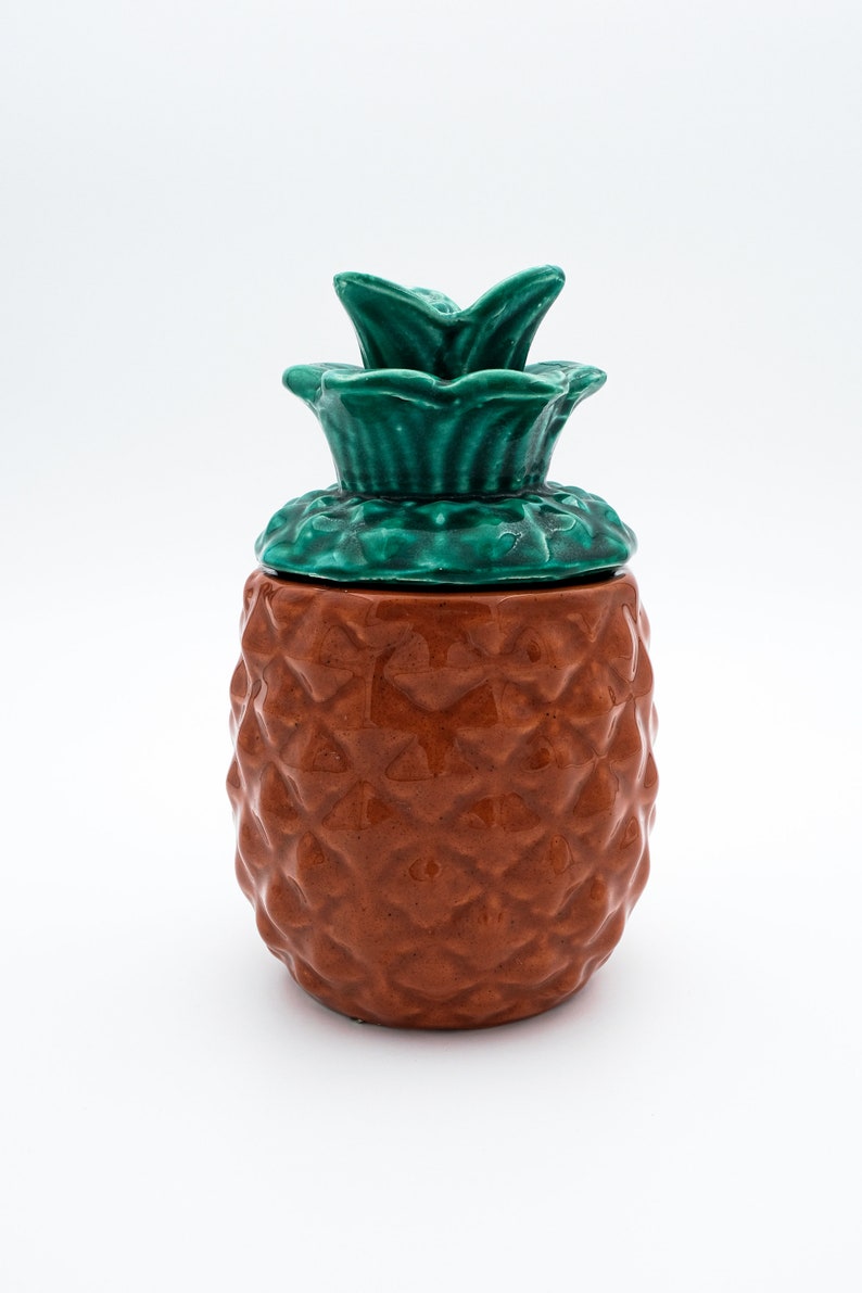 Handmade Ceramic Jewelry Holder, Pineapple Jar, Ceramic Pottery Pickle Jar, Container, Jewelry Organizer, Pineapple Vase, Jewelry Box Gift image 9