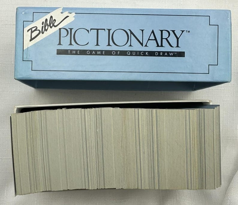 1985 Bible Pictionary Charades Game Complete in Very Good Condition ...