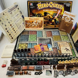 1989 HeroQuest Game by Milton Bradley Complete in Great Condition FREE SHIPPING