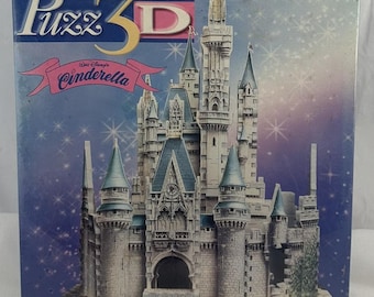 Puzz-3d Bavarian Castle P3D-801 1000 Piece Puzzle Wrebbit Vintage